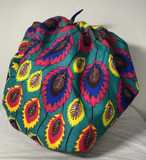 Authentic Ankara Print Fabric Hair Bonnet Satin Lined Sleep Cap Night Sleep Hat - Beauty Fleet