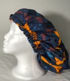Authentic Ankara Print Fabric Hair Bonnet Satin Lined Sleep Cap Night Sleep Hat - Beauty Fleet