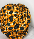 Authentic Ankara Print Fabric Hair Bonnet Satin Lined Sleep Cap Night Sleep Hat - Beauty Fleet