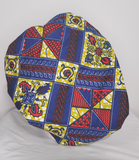 Authentic Ankara Print Fabric Hair Bonnet Satin Lined Sleep Cap Night Sleep Hat - Beauty Fleet