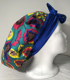 Authentic Ankara Print Fabric Hair Bonnet Satin Lined Sleep Cap Night Sleep Hat - Beauty Fleet