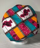 Authentic Ankara Print Fabric Hair Bonnet Satin Lined Sleep Cap Night Sleep Hat - Beauty Fleet