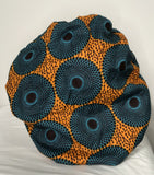 Authentic Ankara Print Fabric Hair Bonnet Satin Lined Sleep Cap Night Sleep Hat - Beauty Fleet