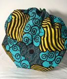 Authentic Ankara Print Fabric Hair Bonnet Satin Lined Sleep Cap Night Sleep Hat - Beauty Fleet
