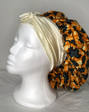 Authentic Ankara Print Fabric Hair Bonnet Satin Lined Sleep Cap Night Sleep Hat - Beauty Fleet