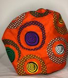 Authentic Ankara Print Fabric Hair Bonnet Satin Lined Sleep Cap Night Sleep Hat - Beauty Fleet