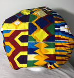 Authentic Ankara Print Fabric Hair Bonnet Satin Lined Sleep Cap Night Sleep Hat - Beauty Fleet