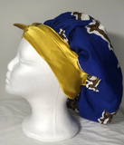 Authentic Ankara Print Fabric Hair Bonnet Satin Lined Sleep Cap Night Sleep Hat - Beauty Fleet