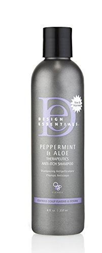 Design Essentials Peppermint & Aloe Therapeutics Anti-Itch Shampoo For Instant Scalp and Dandruff Relief - 8 Oz - Beauty Fleet