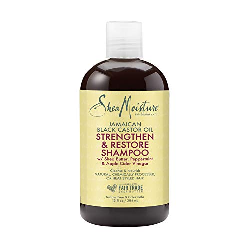 SheaMoisture Jamaican Black Castor Oil Strengthen and Restore for Damaged Hair Shampoo shampoo for Damaged Hair 13 oz. - Beauty Fleet