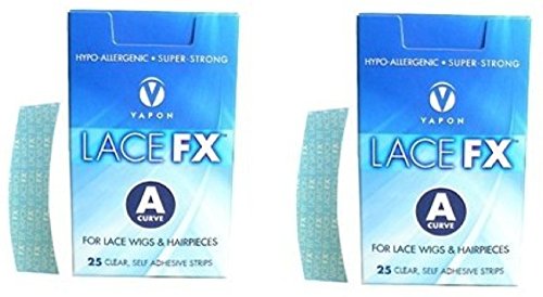 Lace FX A Curve Tape Hypo-allergenic Wig Hair Piece Adhesive Tape - 2 Packs by Vapon - Beauty Fleet
