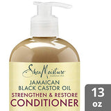Shea Moisture Jamaican Black Castor Oil Strengthen & Restore Conditioner, 13 Oz - Beauty Fleet