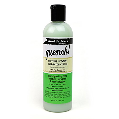 Aunt Jackie's Quench, Moisture Intensive Leave-in Conditioner, Ultra-Hydrating, Deep Moisture Therapy for Parched Hair, 12 Ounce Bottle - Beauty Fleet