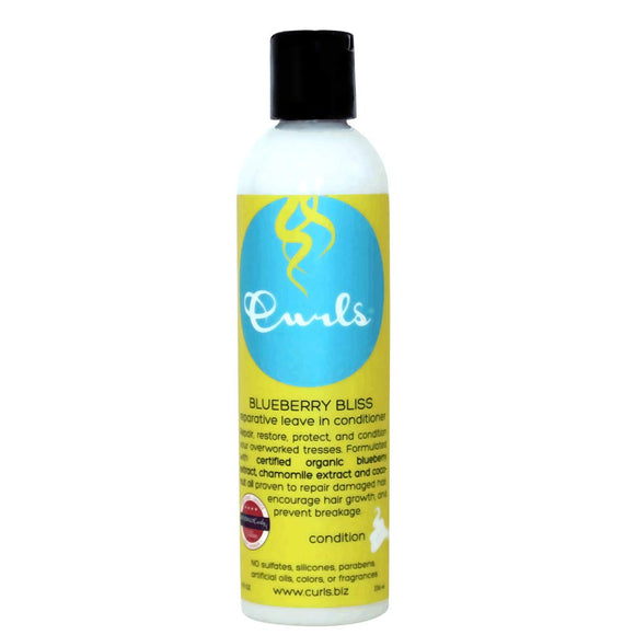 Curls Blueberry Bliss Reparative Leave In Conditioner, 8 Ounces - Beauty Fleet