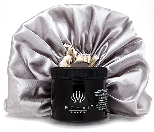 Royal Locks Crown Deep Conditioning Mask with Cap | Curly and Wavy Hair Treatment | Unique Blend of Natural Botanical - Beauty Fleet