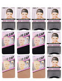 Fani 18 Pieces Nylon Wig Caps Wig Caps Mesh Wig Cap & Hairnets(Natural Nude Beige and Black Color) - Beauty Fleet