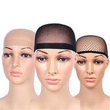 Fani 18 Pieces Nylon Wig Caps Wig Caps Mesh Wig Cap & Hairnets(Natural Nude Beige and Black Color) - Beauty Fleet