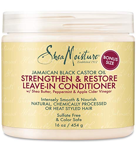 Shea Moisture Strengthen & Restore Leave-In Conditioner 16 oz (Pack Of 1) - Beauty Fleet