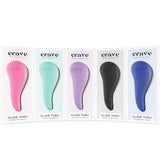 Crave Naturals Glide Comb & Hair Brush for Natural, Curly, Straight, Wet or Dry Hair (PINK) - Beauty Fleet