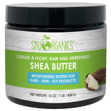 Organic Raw Unrefined Shea Butter by Sky Organics (16oz) Grade A Ivory Shea Butter Skin Nourishing Moisturizing & Healing For Dry Skin Dusting Powders - For Skin Care Hair Care & DIY Recipes (1 Pack) - Beauty Fleet