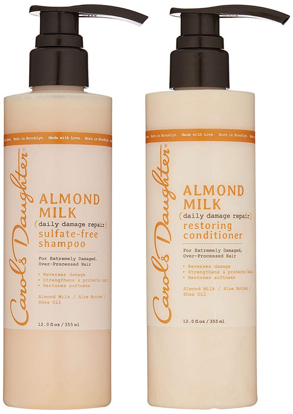 Carols Daughter Almond Milk Hair Care Gift Set for Extremely Damaged/Over-Processed Hair - Beauty Fleet