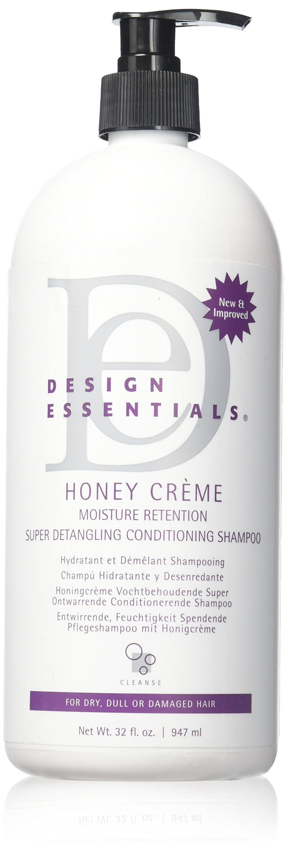 Design Essentials Honey Creme Moisture Retention Super Detangling Conditioning Shampoo, 32 Fl Oz - Beauty Fleet