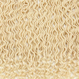 Goddess Locs Crochet Hair Wavy Faux Locs with Curly Ends 100% Quality Kanekalon Fiber Synthetic Braiding Hair Extension (6Packs/Lot,20inch,613) - Beauty Fleet