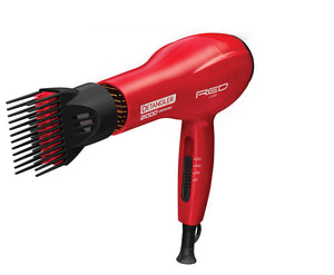 Kiss Products Red Blow Dryer Plus 3 Attachments, 1.75 Pound - Beauty Fleet