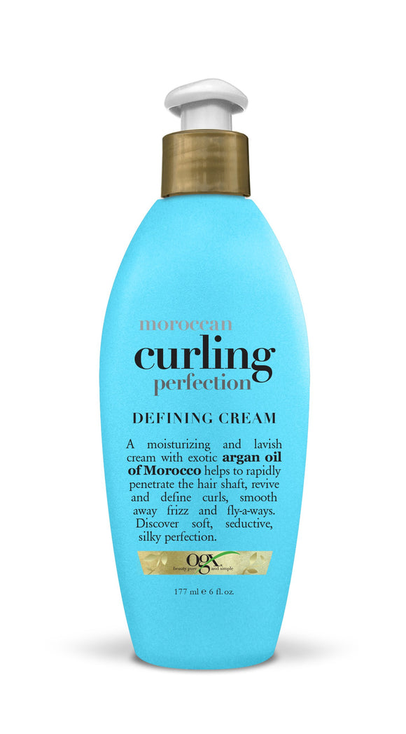 OGX Moroccan Curling Perfection Defining Cream, 6 Ounce - Beauty Fleet