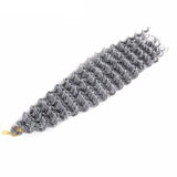 Synthetic Freetress water wave crochet braiding hair extensions  18 inch long 7 Packs - Beauty Fleet