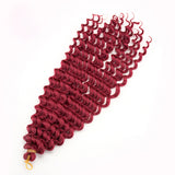 Synthetic Freetress water wave crochet braiding hair extensions  18 inch long 7 Packs - Beauty Fleet