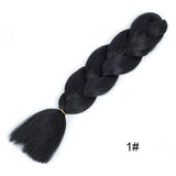 24 Inch Single Ombre Color Synthetic Hair Jumbo Braiding Kanekalon Hair - Beauty Fleet