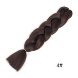 24 Inch Single Ombre Color Synthetic Hair Jumbo Braiding Kanekalon Hair - Beauty Fleet