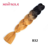 24 Inch Single Ombre Color Synthetic Hair Jumbo Braiding Kanekalon Hair - Beauty Fleet