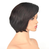 13x6 Lace Front Human Hair Short Bob Wigs Pixie Cut Ombre Color Brazilian Remy Hair - Beauty Fleet