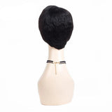 Short Human Hair Wigs For Women Brazilian Natural Wave Non-Remy Human Hair Bouncy 4.5inches 61g - Beauty Fleet