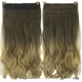 24 Inches Straight Women Clip in Extensions High Temperature Synthetic Hair - Beauty Fleet