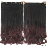 24 Inches Straight Women Clip in Extensions High Temperature Synthetic Hair - Beauty Fleet