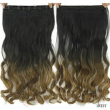 24 Inches Straight Women Clip in Extensions High Temperature Synthetic Hair - Beauty Fleet