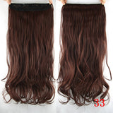 24 Inches Straight Women Clip in Extensions High Temperature Synthetic Hair - Beauty Fleet