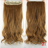 24 Inches Straight Women Clip in Extensions High Temperature Synthetic Hair - Beauty Fleet