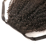 Kinky Curly Ponytail Clip In Extensions 10-30 Inch Brazilian Remy Human Hair Ponytail Natural Color - Beauty Fleet