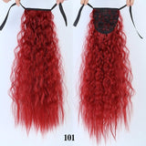 18" 22" Kinky Straight Synthetic Ponytail Hair Extensions Clip-in Heat Resistant - Beauty Fleet