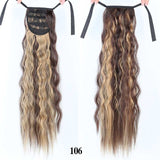 18" 22" Kinky Straight Synthetic Ponytail Hair Extensions Clip-in Heat Resistant - Beauty Fleet