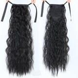 18" 22" Kinky Straight Synthetic Ponytail Hair Extensions Clip-in Heat Resistant - Beauty Fleet