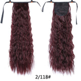 18" 22" Kinky Straight Synthetic Ponytail Hair Extensions Clip-in Heat Resistant - Beauty Fleet