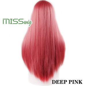 Synthetic Hair Long Straight Wigs For Women Hair Extensions High Temperature Fiber - Beauty Fleet