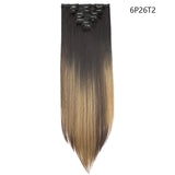 26inch 8pcs/set Synthetic clip in hair extensions straight hair clip ins - Beauty Fleet