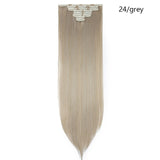 26inch 8pcs/set Synthetic clip in hair extensions straight hair clip ins - Beauty Fleet