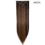 26inch 8pcs/set Synthetic clip in hair extensions straight hair clip ins - Beauty Fleet